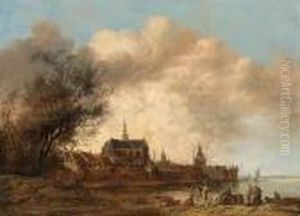 A View Of Haarlem From The South-west, With The River Spaarne Inthe Foreground A View Of Haarlem From The South-west, With The River Spaarne Inthe Foreground