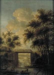 River Landscape With A Bridge River Landscape With A Bridge