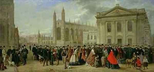 Degree Morning at Cambridge in 1863 - view 1