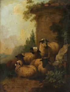 Sheep At Ruins Sheep At Ruins