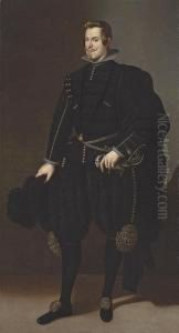 Portrait Of The Infante Don Carlos by Juan Van Der Hamen Y Leon