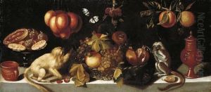 Grapes And Pomegranates In A Wicker Basket With Candied Fruit On A
Tazza Grapes And Pomegranates In A Wicker Basket With Candied Fruit On A
Tazza