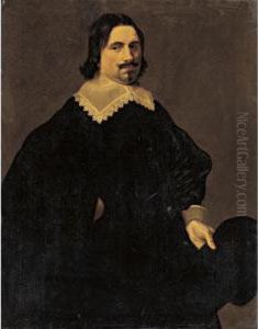 Portrait Of A Gentleman, Three-quarter Length, Holding A Black Hat Portrait Of A Gentleman, Three-quarter Length, Holding A Black Hat