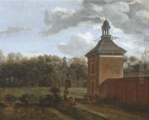 A Pavilion In The Garden Of Goudesteyn On The Vecht, Maarssen
