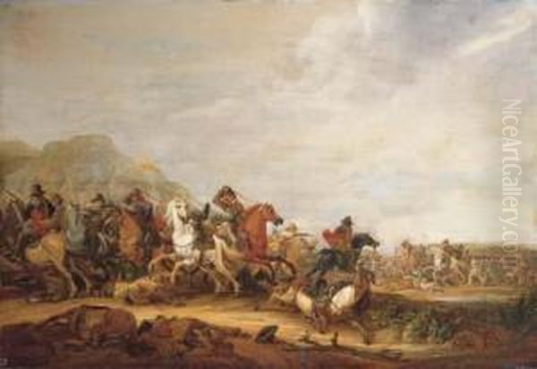 A Cavalry Skirmish - view 1