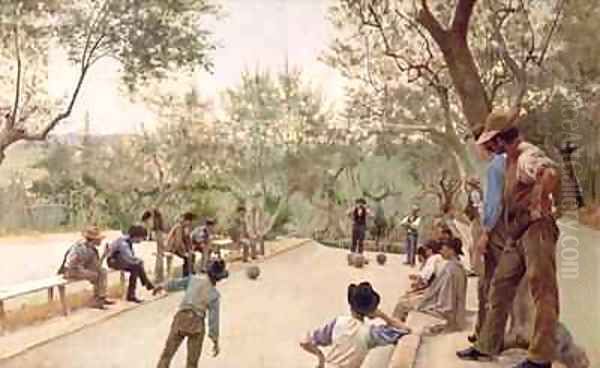 The Boules Players - view 1