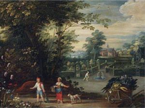 Landscape With Figures by Jasper van der Lamen