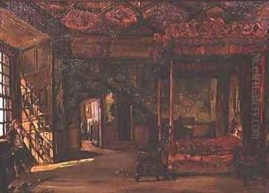 Queen Marys Bedroom Holyrood by Alexander Jnr. Fraser