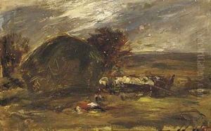 Haymaking by Alexander Jnr. Fraser