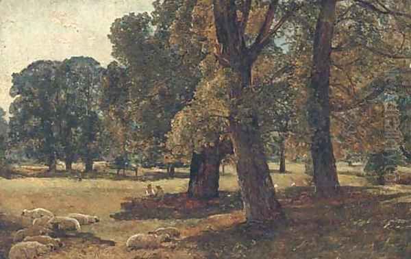 Sketch in Stoke Park - view 1