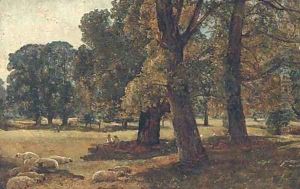 Sketch in Stoke Park by Alexander Jnr. Fraser