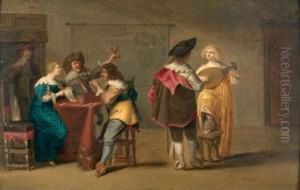 Concert Dans Un Interieur by Christoffel Jacobsz van der Lamen