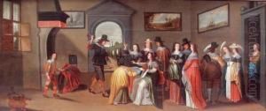 La Main Chaude by Christoffel Jacobsz van der Lamen
