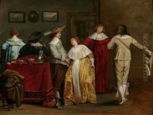 A Merrie Company by Christoffel Jacobsz van der Lamen