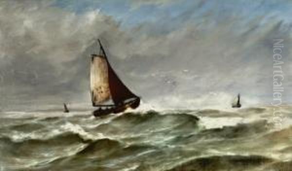 De Urker 76 Op De Zuiderzee. Gesigneerd - view 1