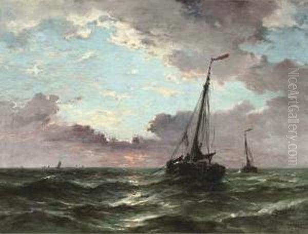 Botters Heading Out To Open Sea - view 1
