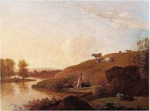 Landscape With Bathers On A Riverbank