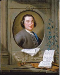 An Allegorical Portrait Of The Composer Anton Wilhelm Solnitz