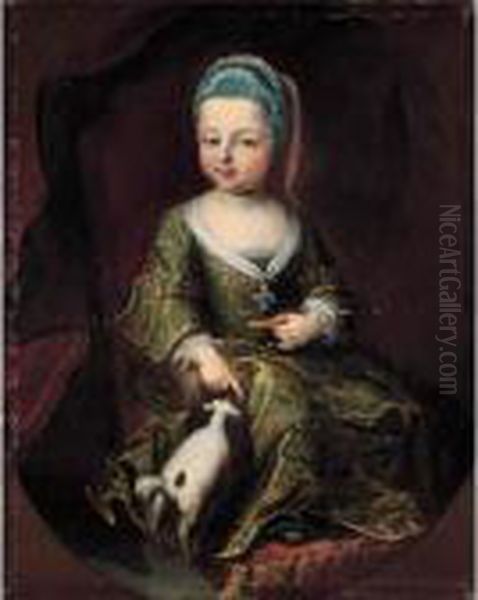 Ritratto Di Fanciulla Con Cagnolino - view 1