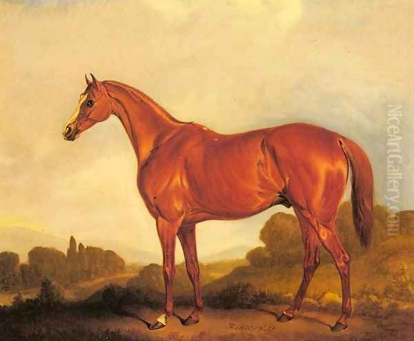 A Portrait of the Racehorse Harkaway the Winner of the 1838 Goodwood Cup - view 1