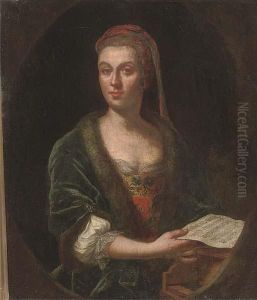 Portrait Of A Lady by Heroman Van Der Mijn