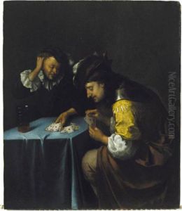 The Card-players by Eglon Hendrick Van Der Neer