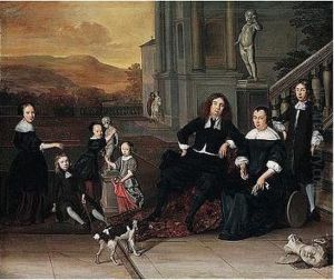 A Portrait Of A Family Group On A
Terrace By An Elegant House, Possibly A Self-portrait With His Family by Eglon Hendrick Van Der Neer