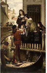 Scena Veneziana In Costumi Rinascimentali by Piet Van Der Ouderaa