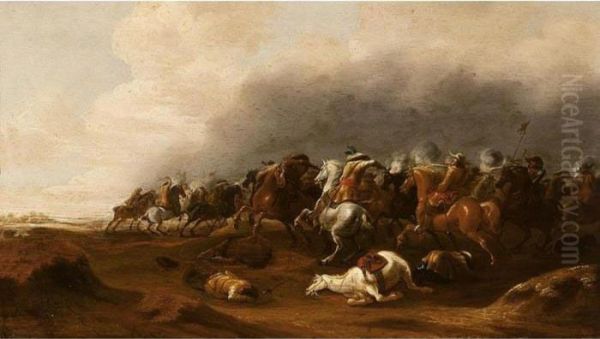 A Cavalry Skirmish - view 1