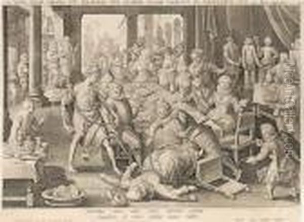 Scene De Banquet. - view 1