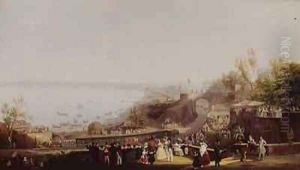 The Opening of the Naples Portici Railway in 1839 2 by Salvatore Fergola