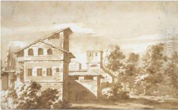 Landscape With A Group Of Italianate Buildings - view 1