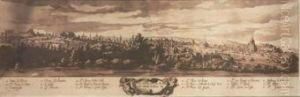 A Panoramic View Of Rome From The Porta Del Popolo