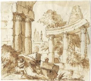Architekturcapricco Mit Romischen Ruinen