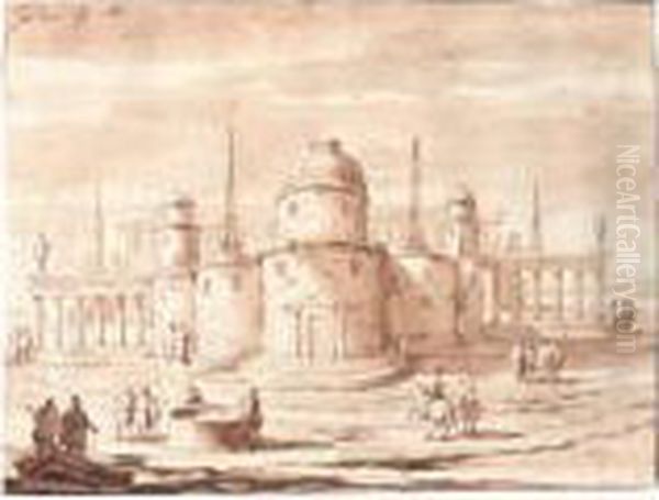 An Italianate Architectural Capriccio - view 1