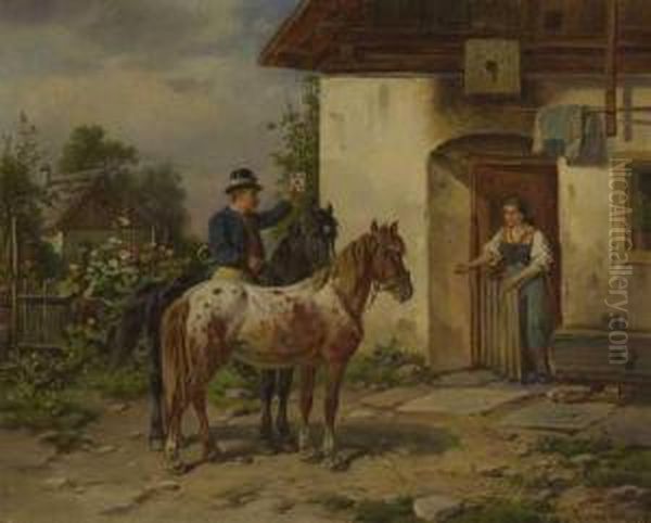 Der Postillon Uberbringt Der Bauerin Einen Brief. - view 1