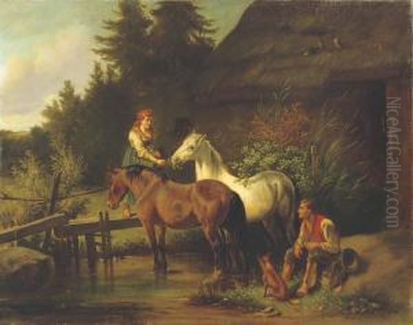 Feeding The Horses - view 1