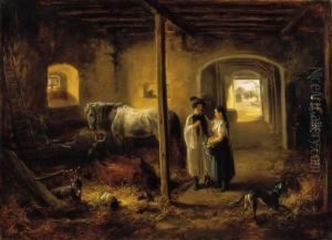 Courtship by Adolf van der Venne
