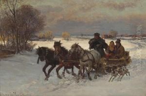 A Winter Romance by Fritz van der Venne