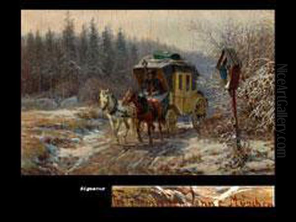 Kutsche Im Schnee - view 1