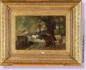 Chevaux A La Carriere by Paul Van Der Vin