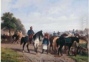 Le Marche Aux Chevaux by Paul Van Der Vin