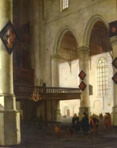 Oude Kerk In Delft by Hendrick Van Vliet