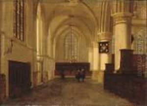 Figures In A Church Interior