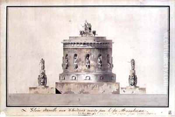 Design for a Funerary Monument - view 1