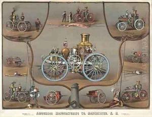 Advertisement for Amoskeag Manufacturing Co Manchester New Hampshire by Frizzell, Samuel