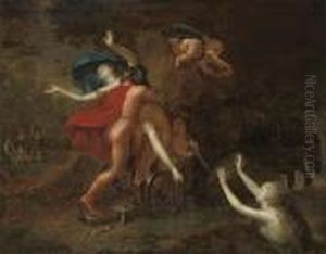 The Abduction Of Proserpine by Adriaen Van Der Werff