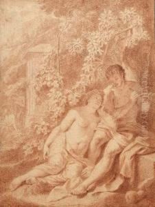 Daphnis Et Chloe, 1696. Phoebe Et Pan. by Adriaen Van Der Werff