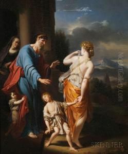 The Expulsion Of Hagar by Adriaen Van Der Werff