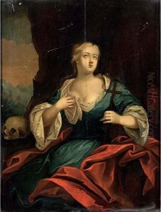 A Portrait Of A Lady As Mary Magdalene by Pieter van der Werff